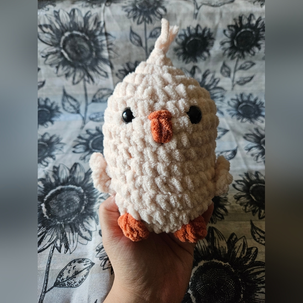 Crochet Light Pink duck Chick Amigurumi Plushie